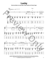 Lucky Guitar and Fretted sheet music cover